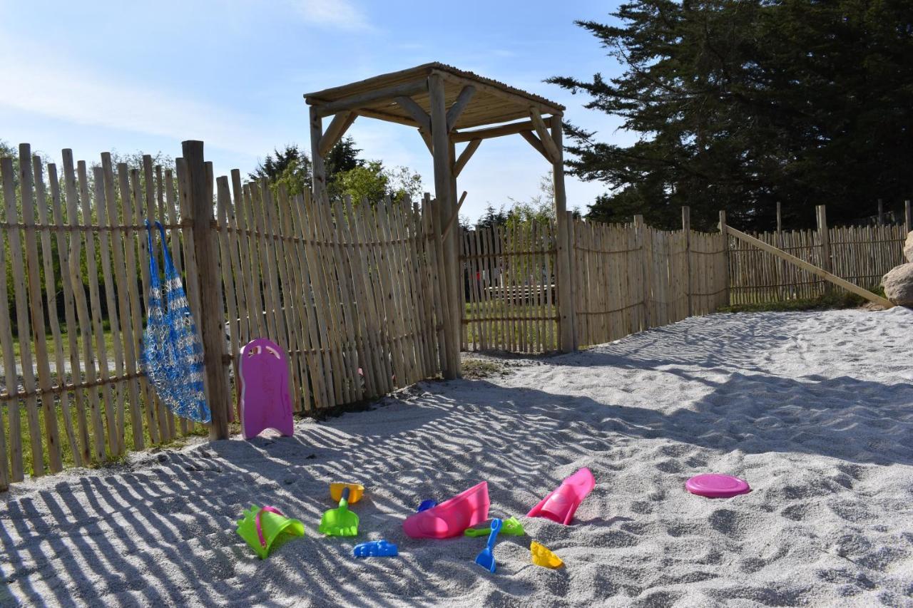 Camping Paradis Le Moulin Des Oies Belz Exterior foto