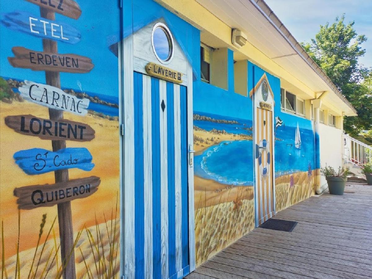 Camping Paradis Le Moulin Des Oies Belz Exterior foto