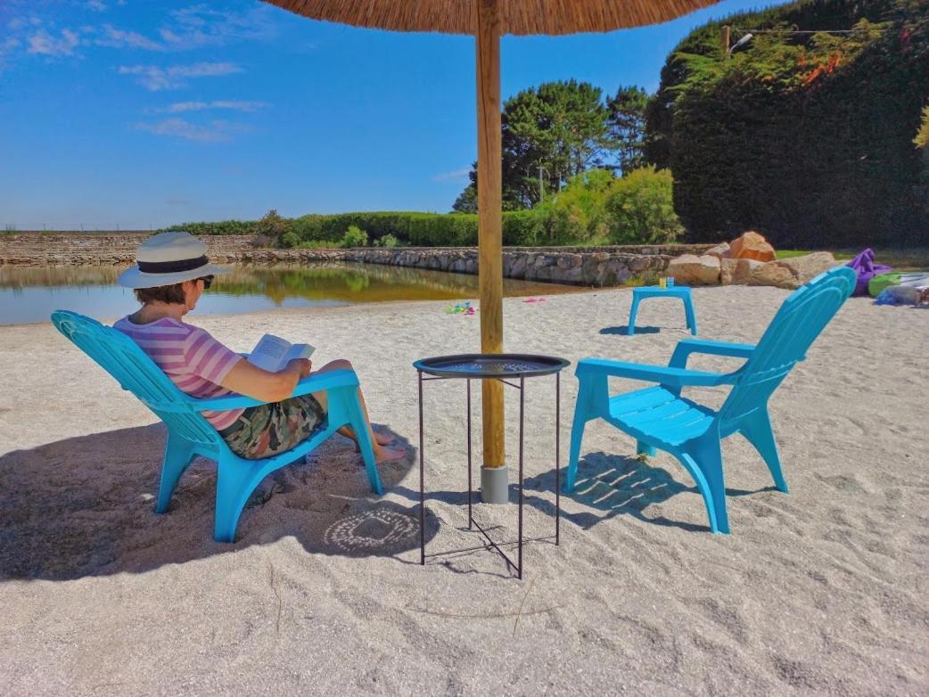 Camping Paradis Le Moulin Des Oies Belz Exterior foto