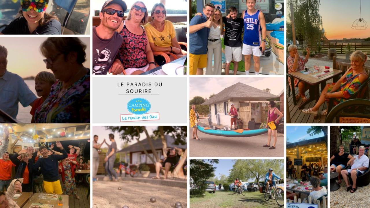 Camping Paradis Le Moulin Des Oies Belz Exterior foto
