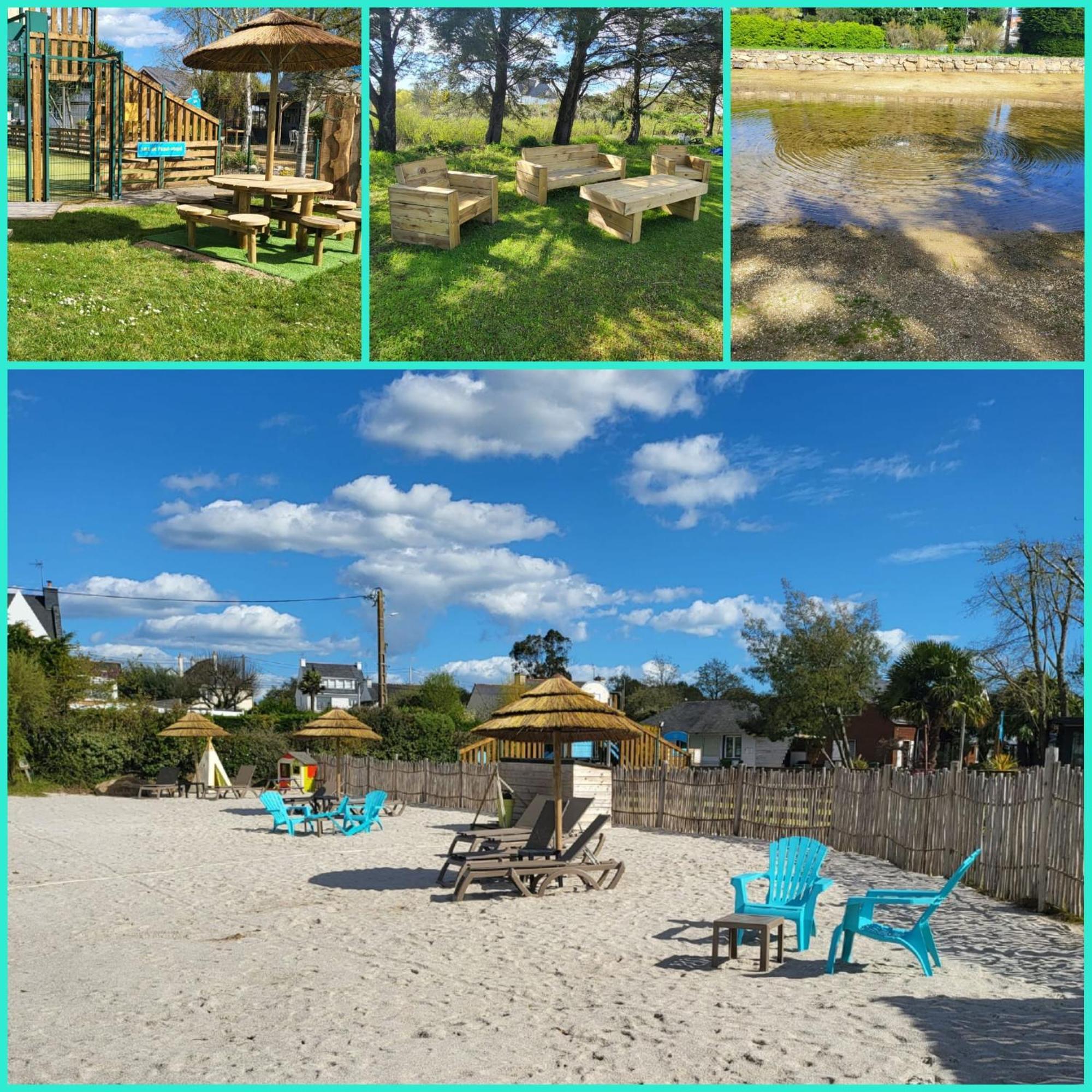Camping Paradis Le Moulin Des Oies Belz Exterior foto