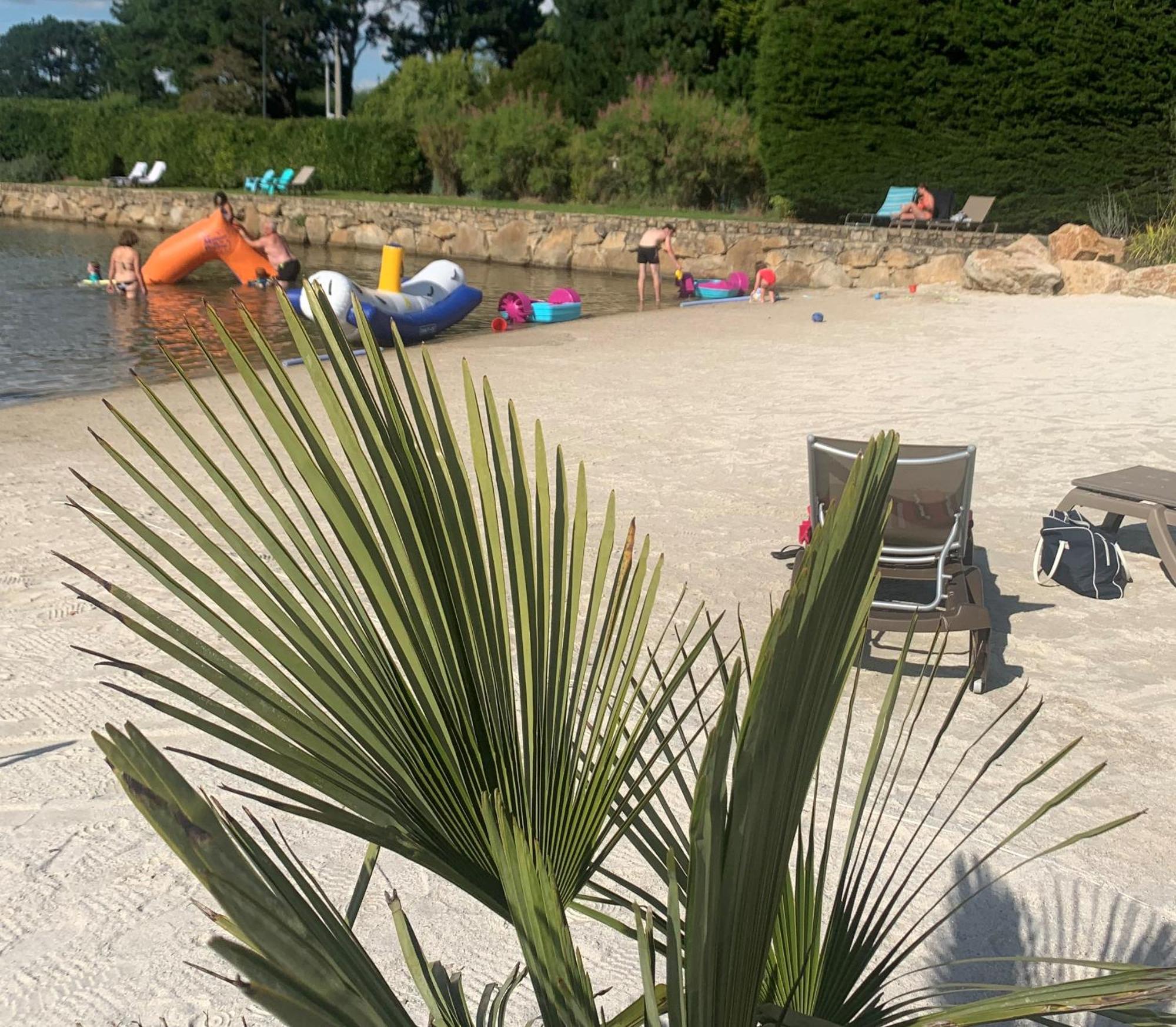 Camping Paradis Le Moulin Des Oies Belz Exterior foto