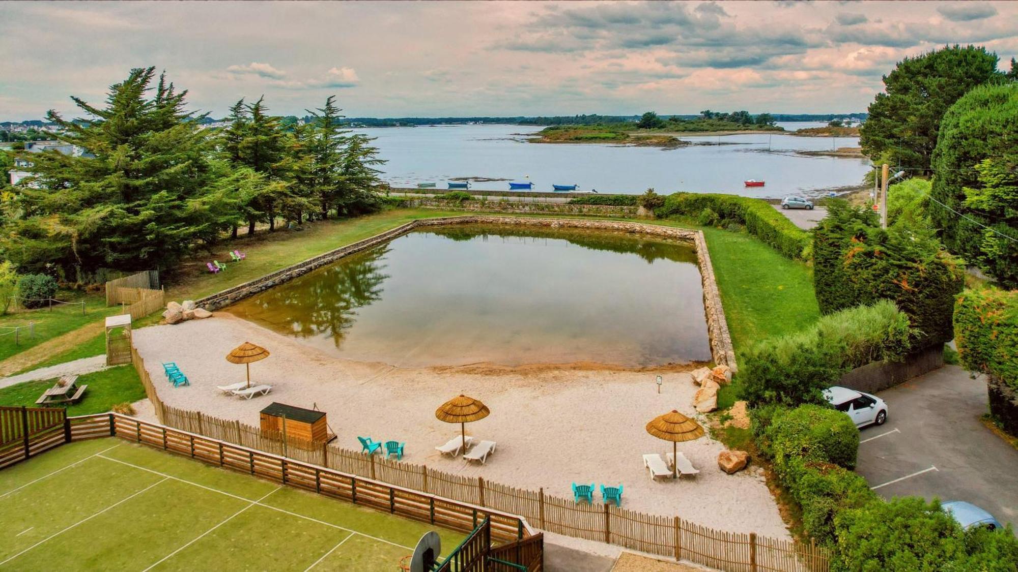 Camping Paradis Le Moulin Des Oies Belz Exterior foto
