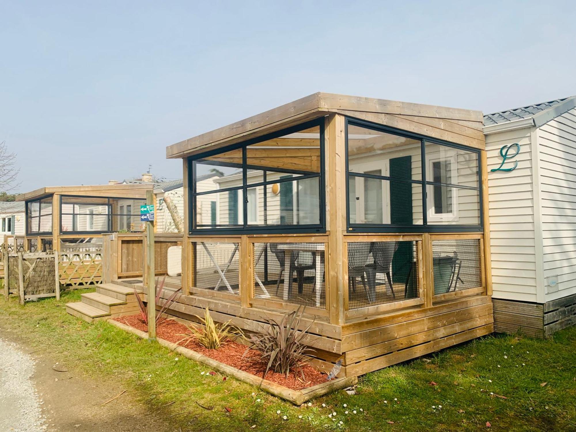 Camping Paradis Le Moulin Des Oies Belz Exterior foto